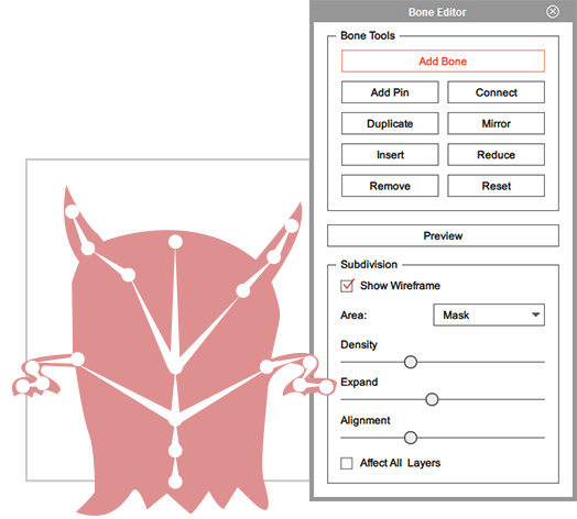 Character Creation - multiple bones 2D character rig